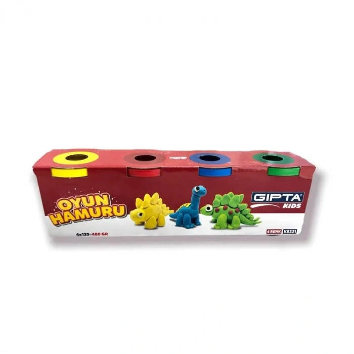 GIPTA OYUN HAMURU 4 RENK 4x120 gr K8321