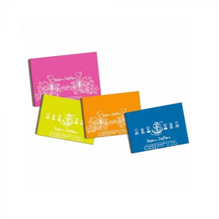 Gıpta Resim Defteri Eco Spiralli Plastik Kapak 35x50 cm 25 Yaprak