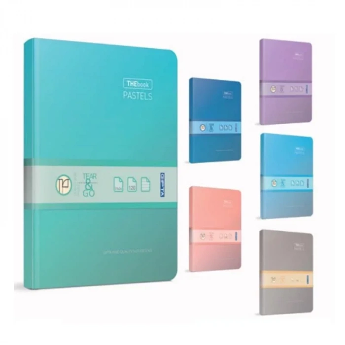 Gıpta The Book Pastels Sert Kapak Defter 20x28 Çizgili 200 Yaprak (3304)