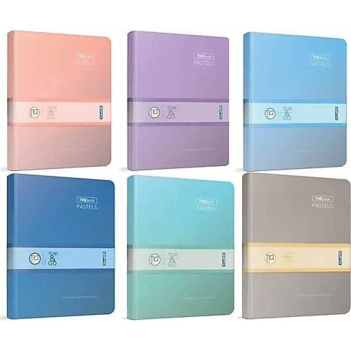 Gıpta The Book Pastels Sert Kapak Defter 20x28 Çizgili 296 Yaprak (3483)