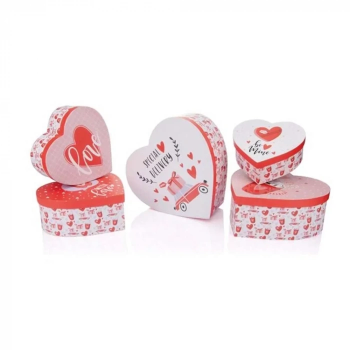 Gıpta Valentines Carıtas Kalp 3 Nolu Kutu 170x175x75mm Bx0656-03