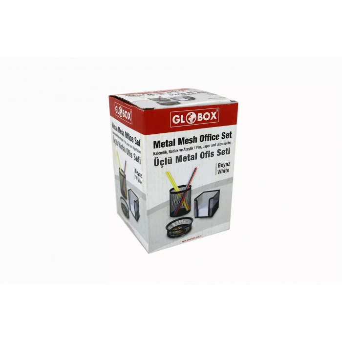 GLOBOX 6643-6154 METAL KALEMLİK SETİ 3 LÜ