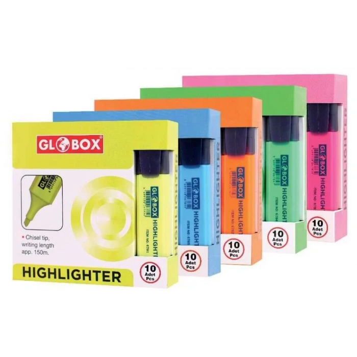 Globox Fosforlu Kalem Mavi