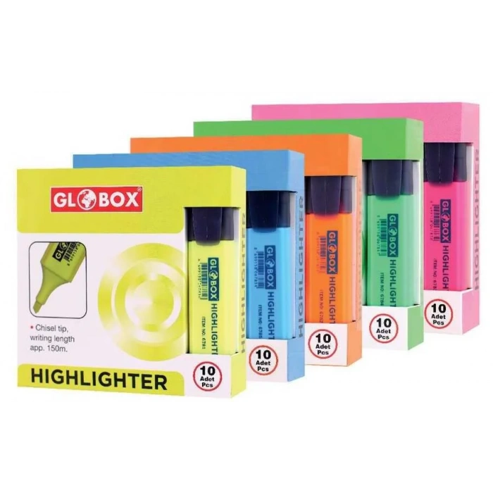 Globox Fosforlu Kalem Mavi