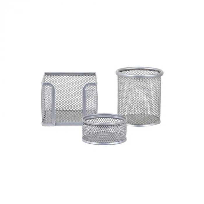 Globox Metal Gri Ofis Seti 3lü