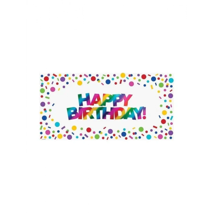 Gökkuşağı Partisi Happy Birthday Folyo Dev Afiş