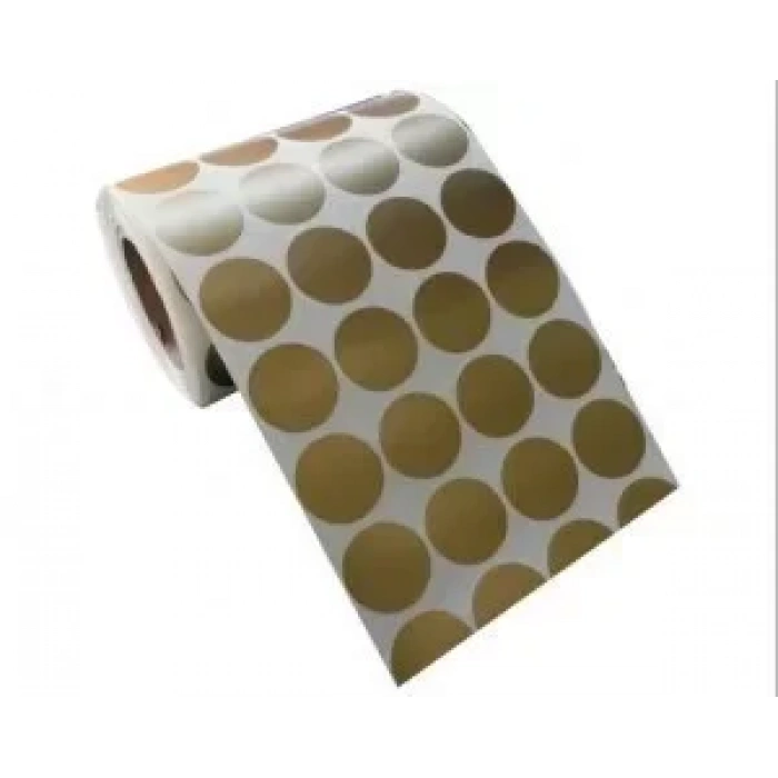 GOLD YUVARLAK ETİKETİ 25MM 2000´Lİ