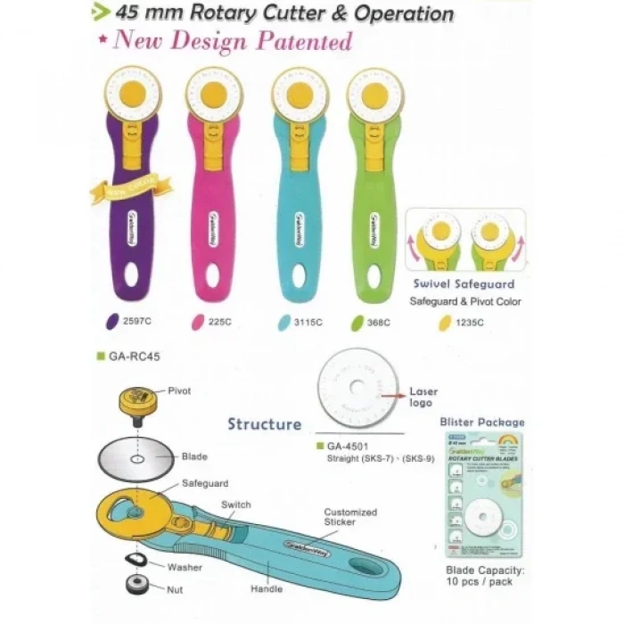 Golden Way Yuvarlak Maket Bıçağı 45mm