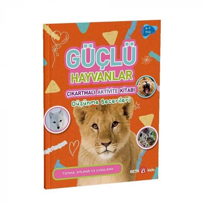Güçlü Hayvanlar Çıkartmalı Aktivite Kitabı