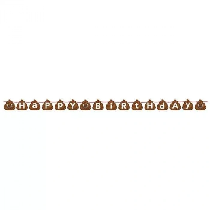 Gülen Kaka Partisi Happy Birthday Bayrak Afiş