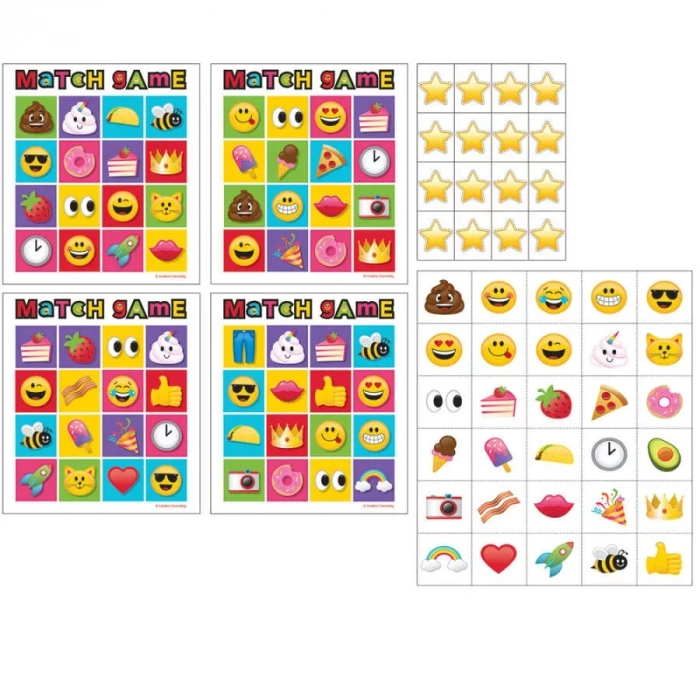 Gülen Yüz Memory (hafıza) Oyunu 10 Kişilik