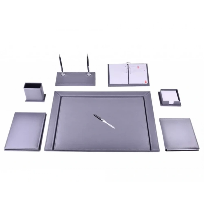 Gülpaş 275 Gri Lüks Çerçeveli Sümen Takımı (9 Parça)