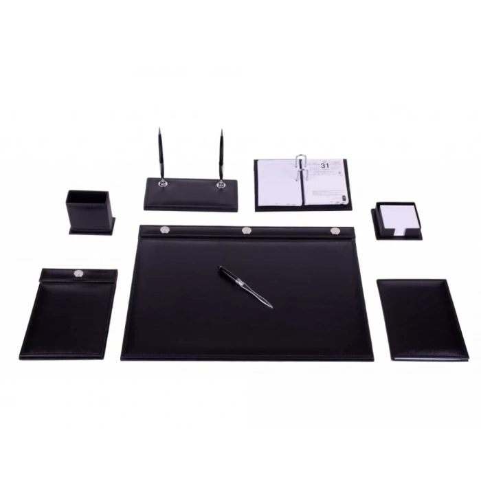 Gülpaş 908 Siyah Lüks Sümen Takımı (Düğmeli - 9 Parça)