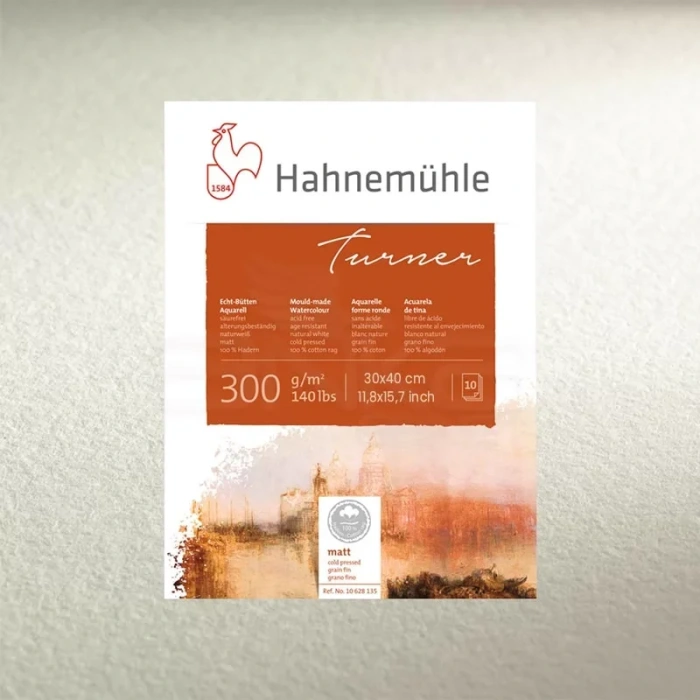 Hahnemühle Turner Sulu Boya Blok 30x40cm 300g 10 Yaprak Cold Pressed 10 628 136