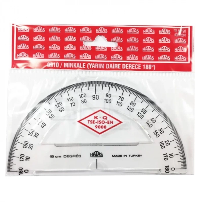 Hatas Plastik Minkale İletki  Yarım Daire 180 Derece 0910