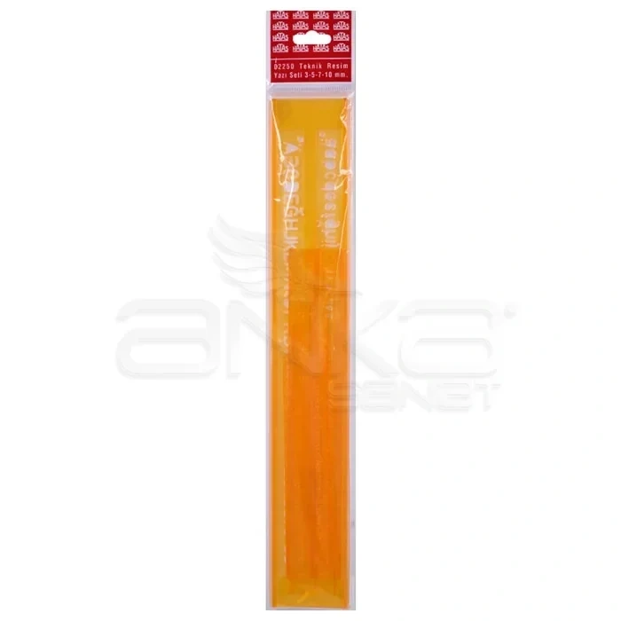 Hatas Teknik Resim Yazı Seti Şablonu 3-5-7-10mm 02250