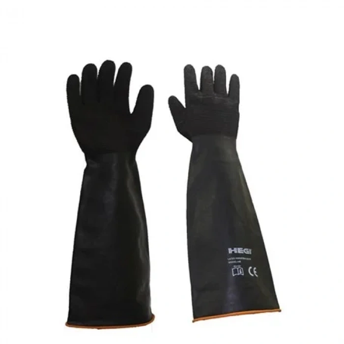 Hegi Hr Lateks Endüstriyel Uzun Asit Eldiveni 55 Cm