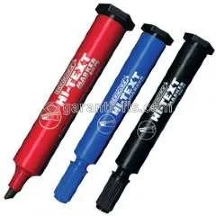 Hı-Text 830 PC Kesik Uçlu Kırmızı Koli Kalemi