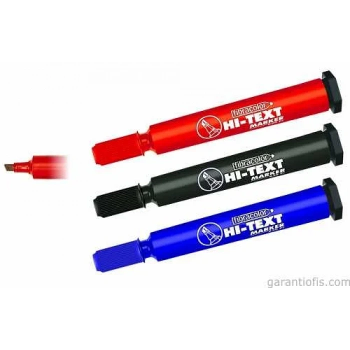 Hı-Text 830 PC Kesik Uçlu Mavi Koli Kalemi