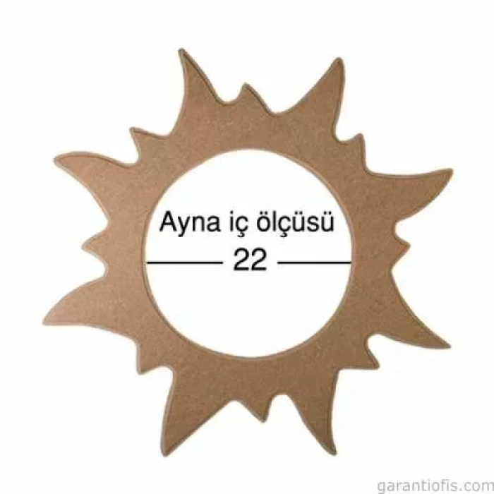 Hobi-art Ay 126 Boyanabilir Ahşap Ayna Çerçeve