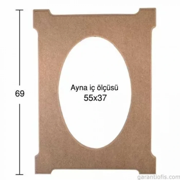 Hobi-art Ay 129 Boyanabilir Ahşap Ayna Çerçeve