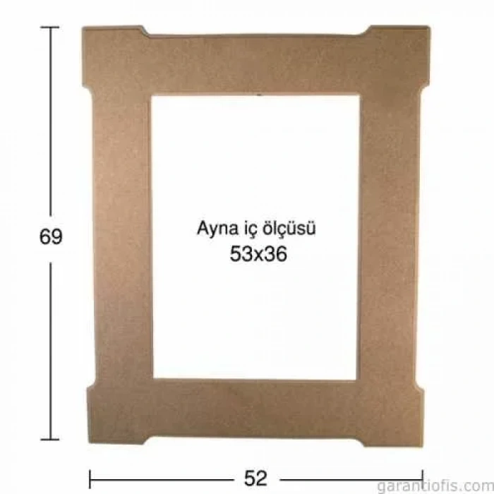 Hobi-Art AY 130 Boyanabilir Ahşap Ayna Çerçeve