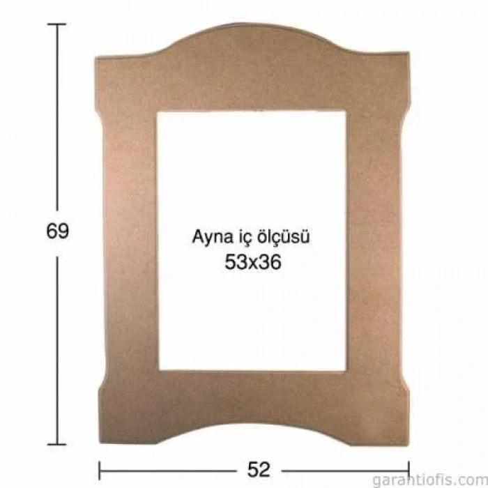 Hobi-Art AY 131 Boyanabilir Ahşap Ayna Çerçevesi