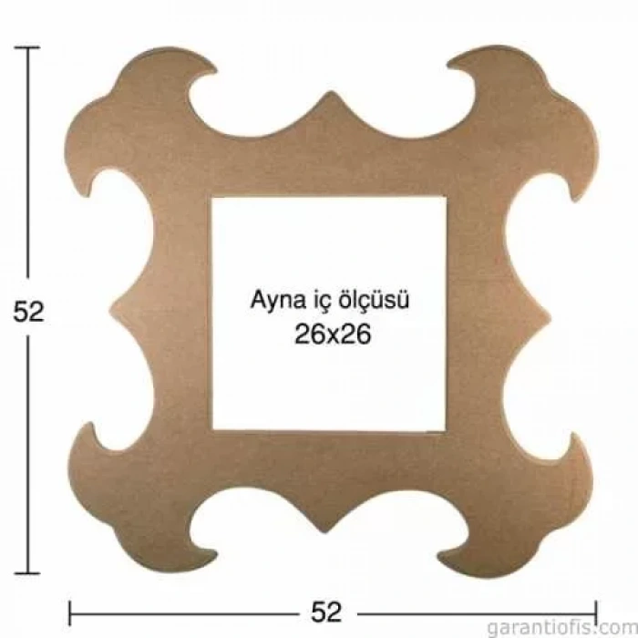 Hobi-art Ay 132 Boyanabilir Ahşap Ayna Çerçevesi