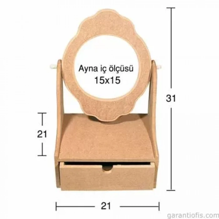 Hobi-art Ay 142 Boyanabilir Ahşap Ayna Çerçevesi