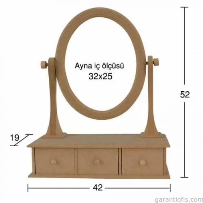 Hobi-art Ay 145 Boyanabilir Ahşap Ayna Çerçevesi