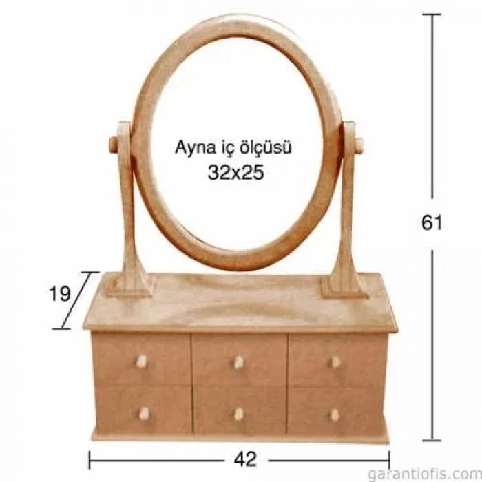 Hobi-art Ay 146 Boyanabilir Ahşap Ayna Çerçevesi