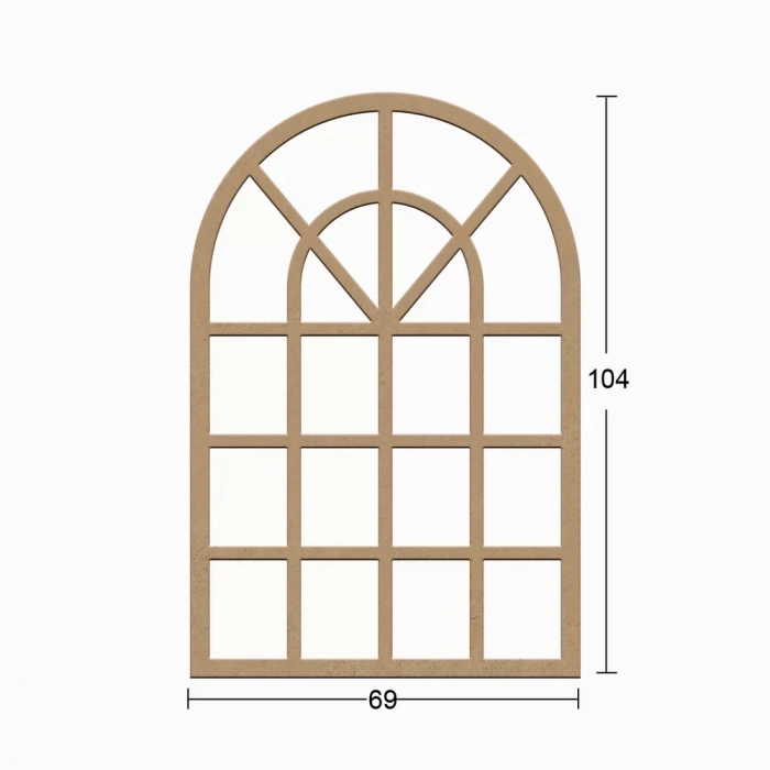 Hobi-art Ay 182 Boyanabilir Ahşap Ayna Çerçevesi