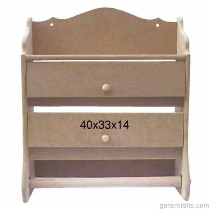 Hobi-art Çekmeceli Rulo Havluluk Ahşap Obje F 771