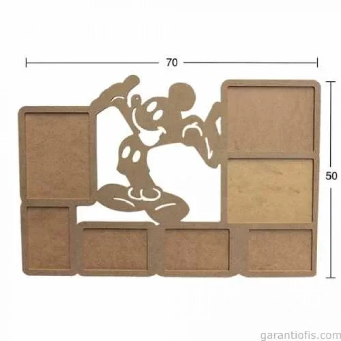 Hobi-Art ÇER 90 Mickey Mouse Tasarımlı Ahşap Resim Çerçevesi