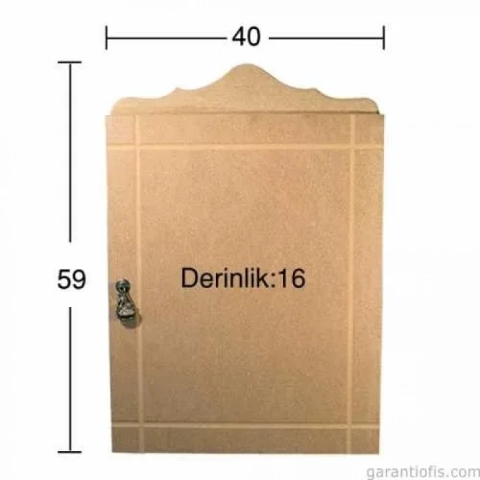 Hobi-art D 30 Boyanabilir Ahşap Dolap