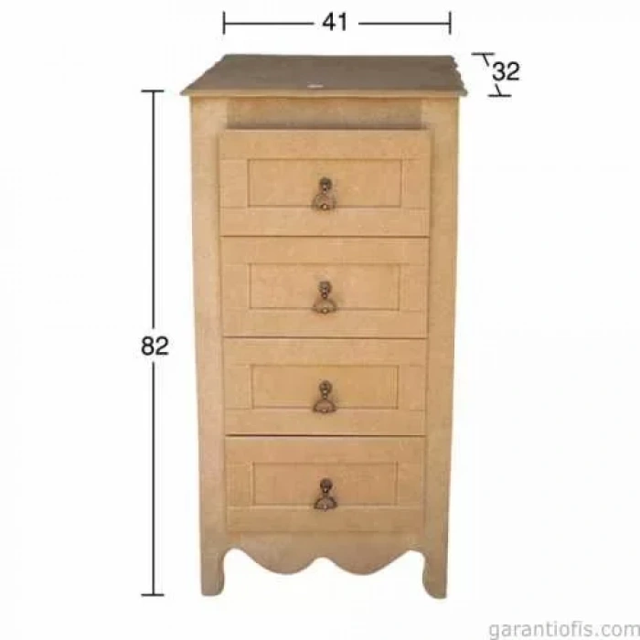 Hobi-art D 54 Boyanabilir Ahşap Dolap Obje