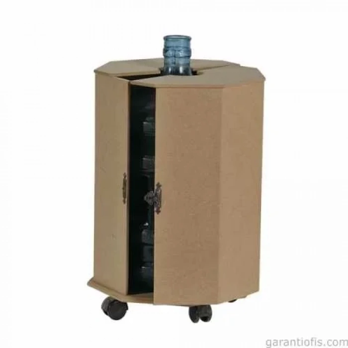 Hobi-art D 57 Boyanabilir Ahşap Damacana Dolabı