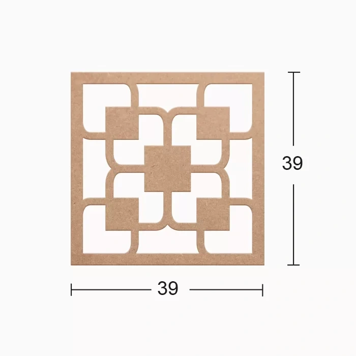 Hobi-Art DS 02 Boyanabilir Dekoratif Ahşap Duvar Süsü