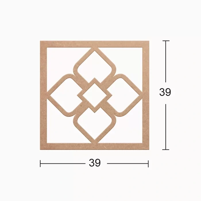 Hobi-Art DS 03 Boyanabilir Dekoratif Ahşap Duvar Süsü