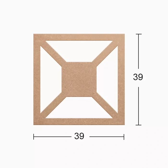 Hobi-art Ds 05 Boyanabilir Dekoratif Ahşap Duvar Süsü
