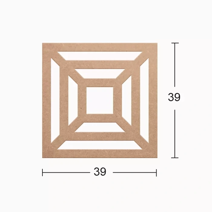 Hobi-art Ds 06 Boyanabilir Dekoratif Ahşap Duvar Süsü