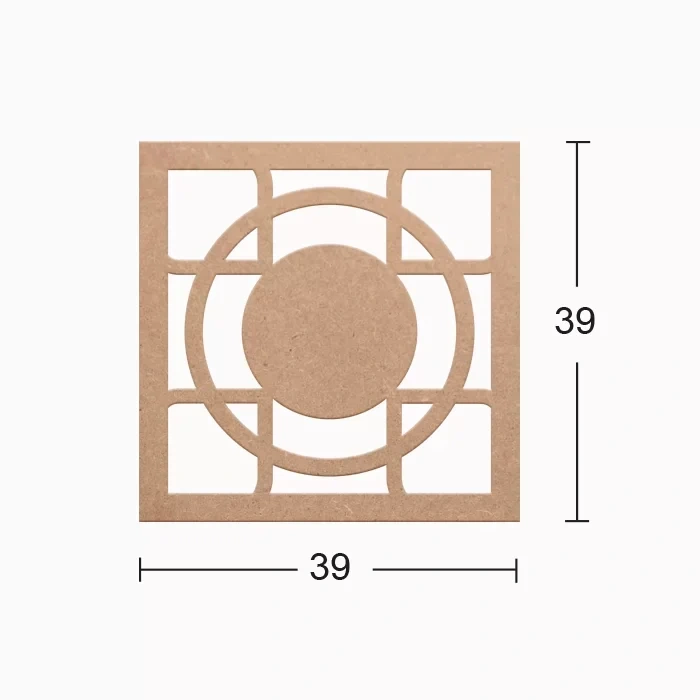 Hobi-art Ds 07 Boyanabilir Dekoratif Ahşap Duvar Süsü