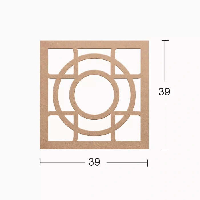 Hobi-Art DS 08 Boyanabilir Dekoratif Ahşap Duvar Süsü