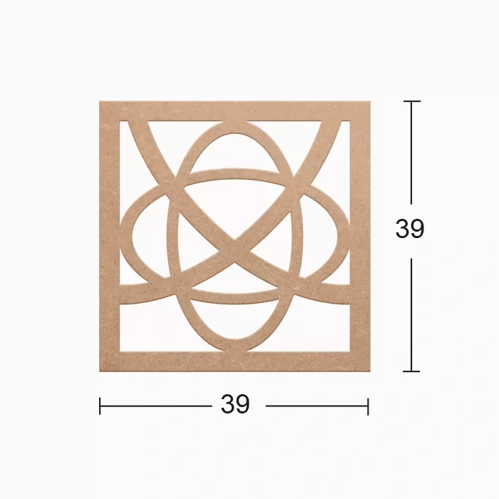Hobi-art Ds 09 Boyanabilir Dekoratif Ahşap Duvar Süsü