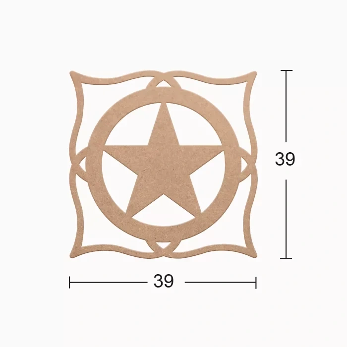 Hobi-Art DS 11 Boyanabilir Dekoratif Ahşap Duvar Süsü