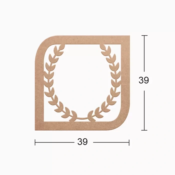 Hobi-art Ds 14 Boyanabilir Dekoratif Ahşap Duvar Süsü