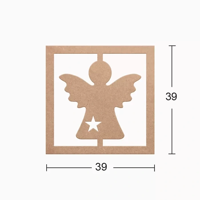 Hobi-Art DS 25 Boyanabilir  Ahşap Duvar Süsü