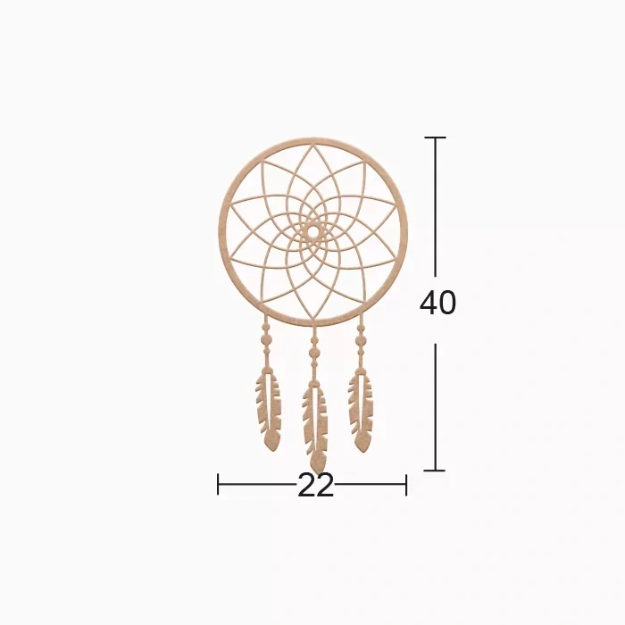 Hobi-art Ds 68 Boyanabilir Ahşap Desenli Duvar Süsü