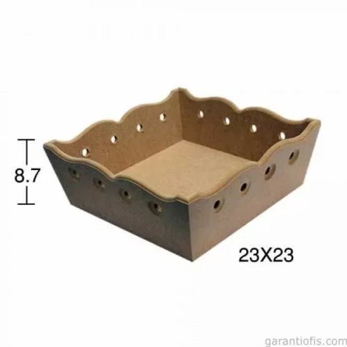 Hobi-art E 338 Boyanabilir Ahşap Ekmek Sepeti
