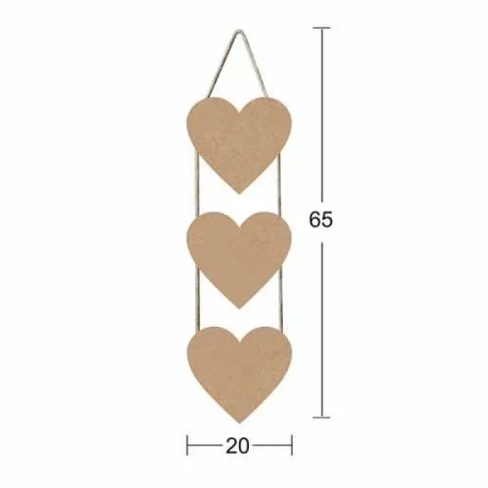 Hobi-art F 724 Boyanabilir Dekoratif Ahşap Pano